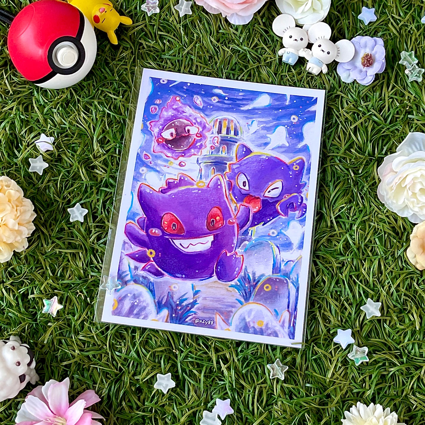 A6 Photo Prints: Pokémon Watercolor/Acrylic Paintings