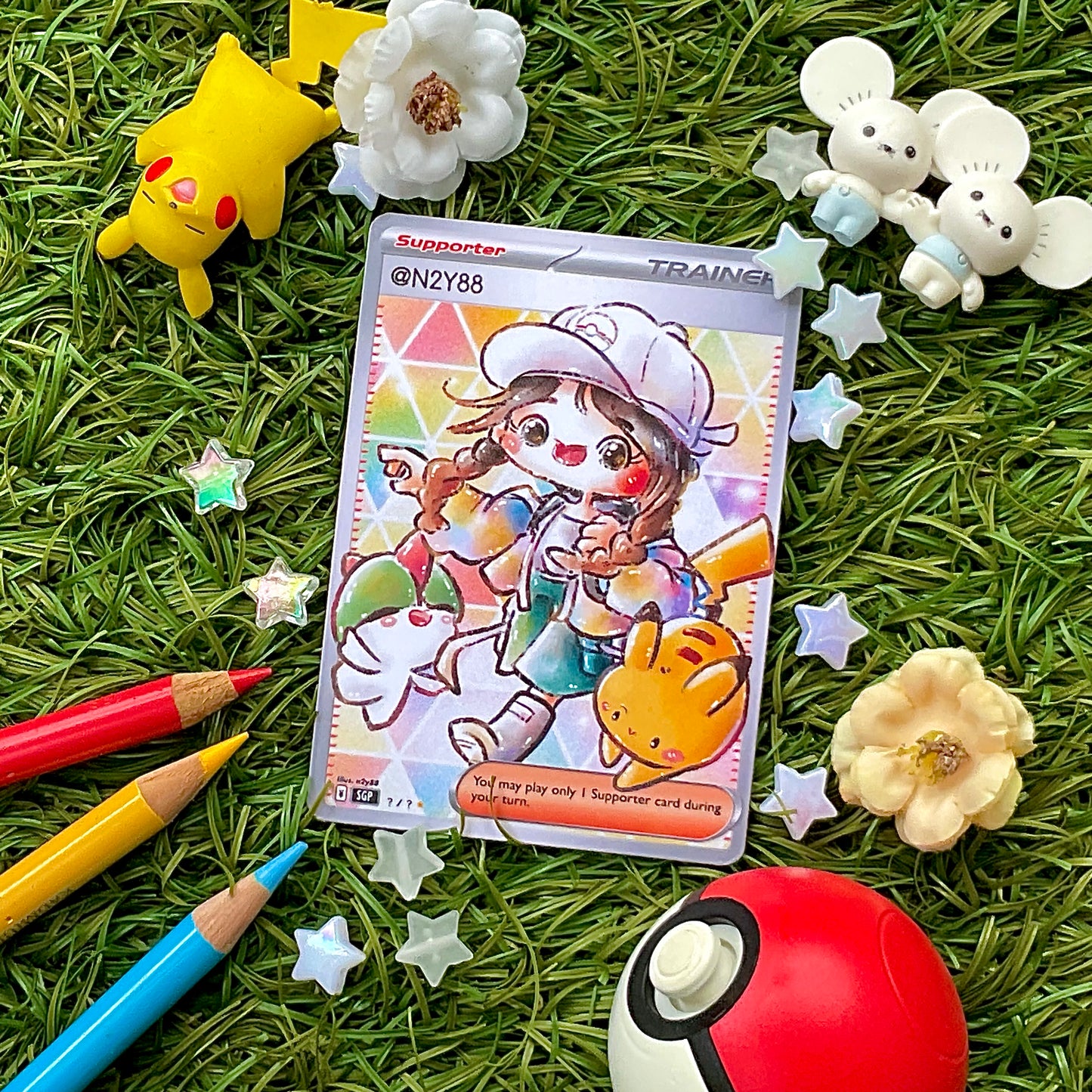 Custom Cards Set 1: Pokémon Trainers (10 designs)