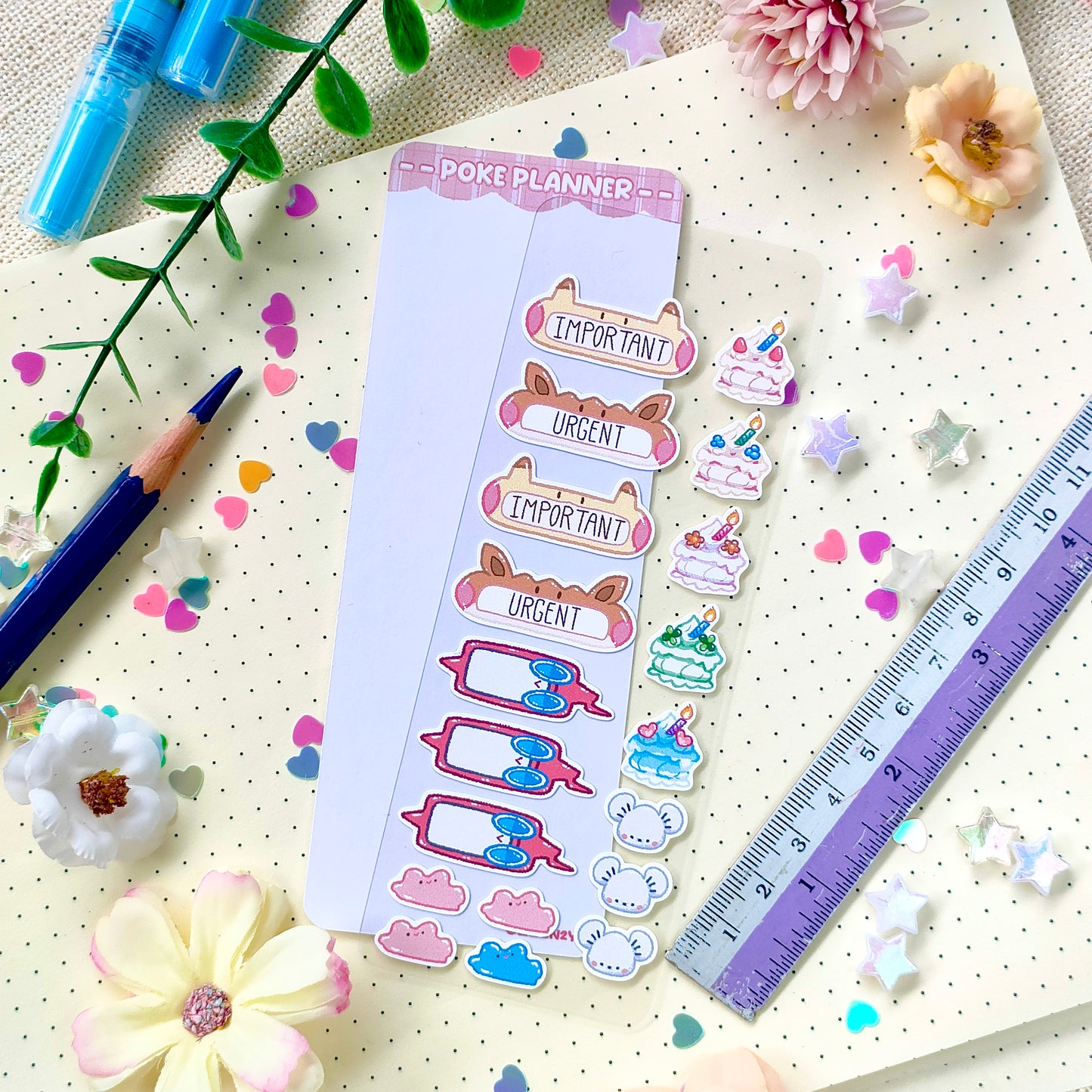 Bujo Planner Sticker Sheet: Pokemon Planner