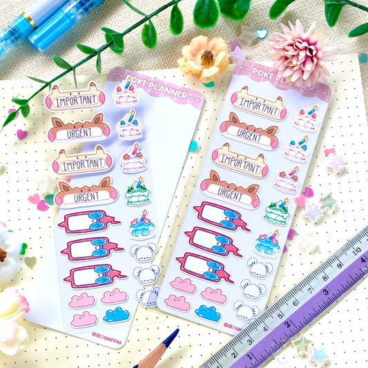 Bujo Planner Sticker Sheet: Pokemon Planner