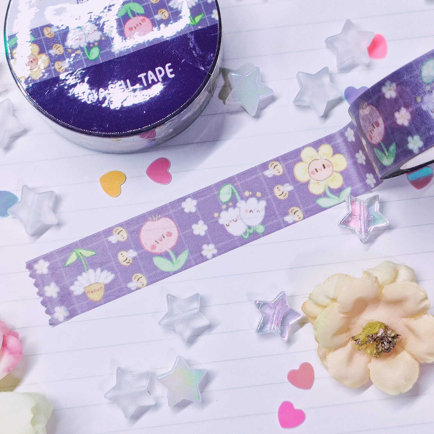 Washi Tape (15mm x 10m): Floral Fun