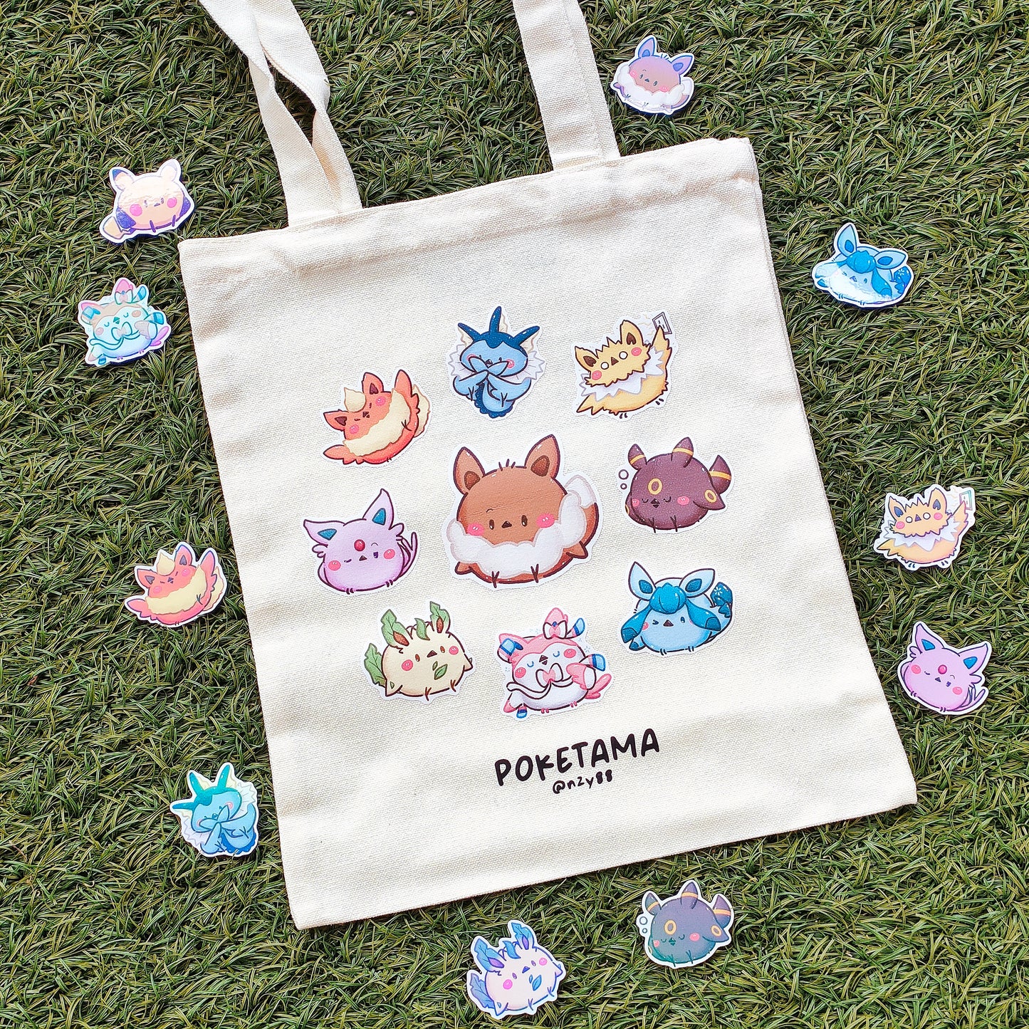 [[SALE]] Printed Tote Bags: Poketama Series - Eeveelutions