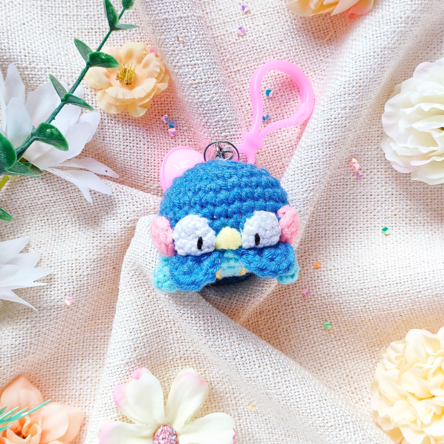 Handmade Crochet Keychain Accessory: Poketama - Piplup(PipTama)