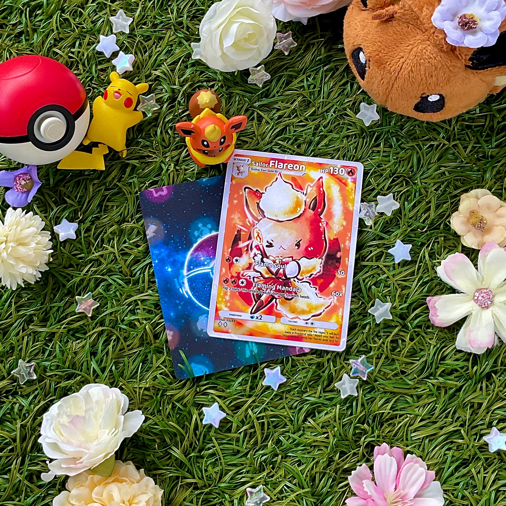 pokemon card resin Custom Cardo Set 2: Pokémon Eeveelutions (9 designs) – Customise with Courage