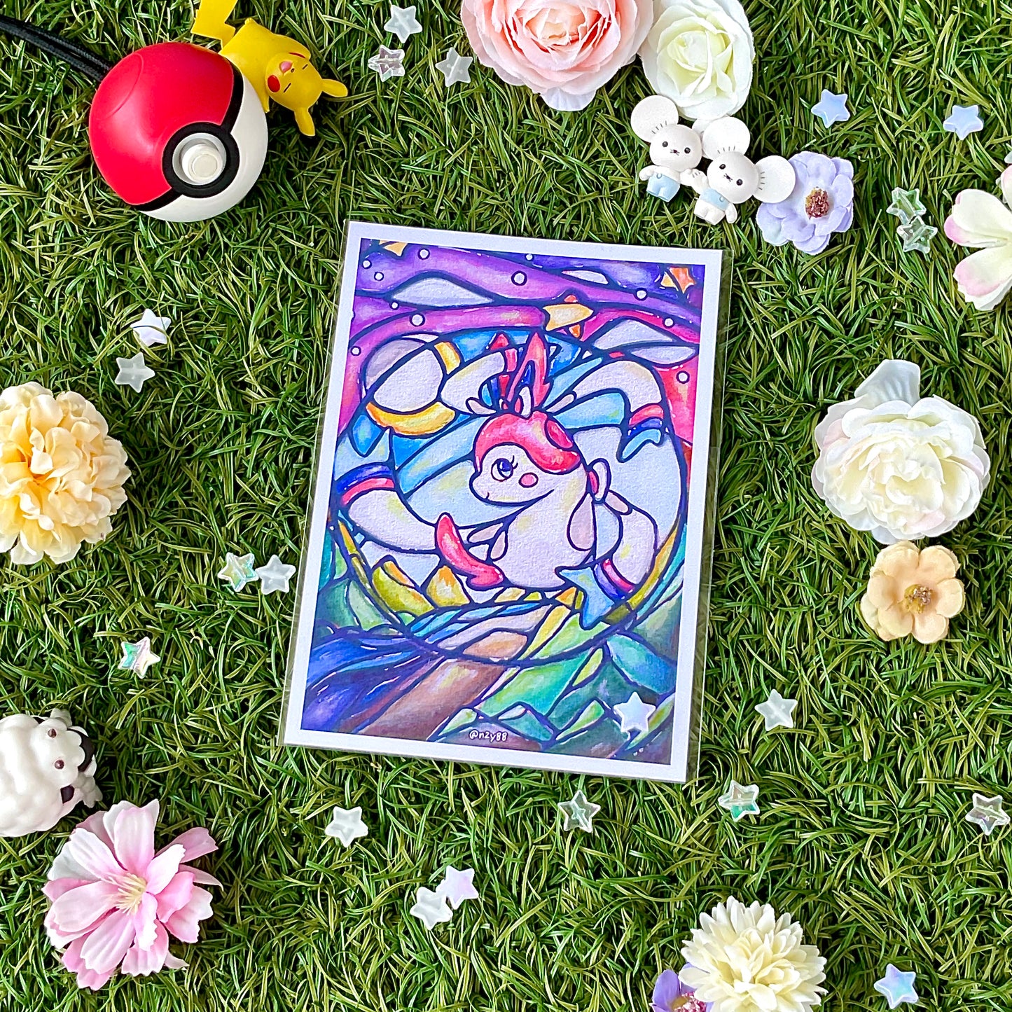 A6 Photo Prints: Pokémon Watercolor/Acrylic Paintings