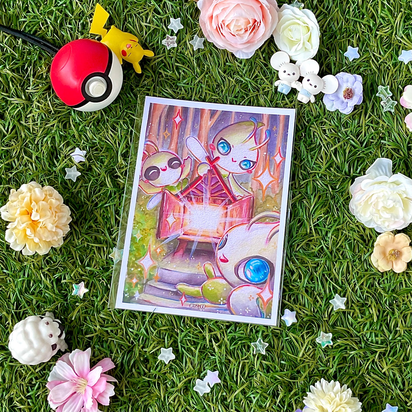 A6 Photo Prints: Pokémon Watercolor/Acrylic Paintings