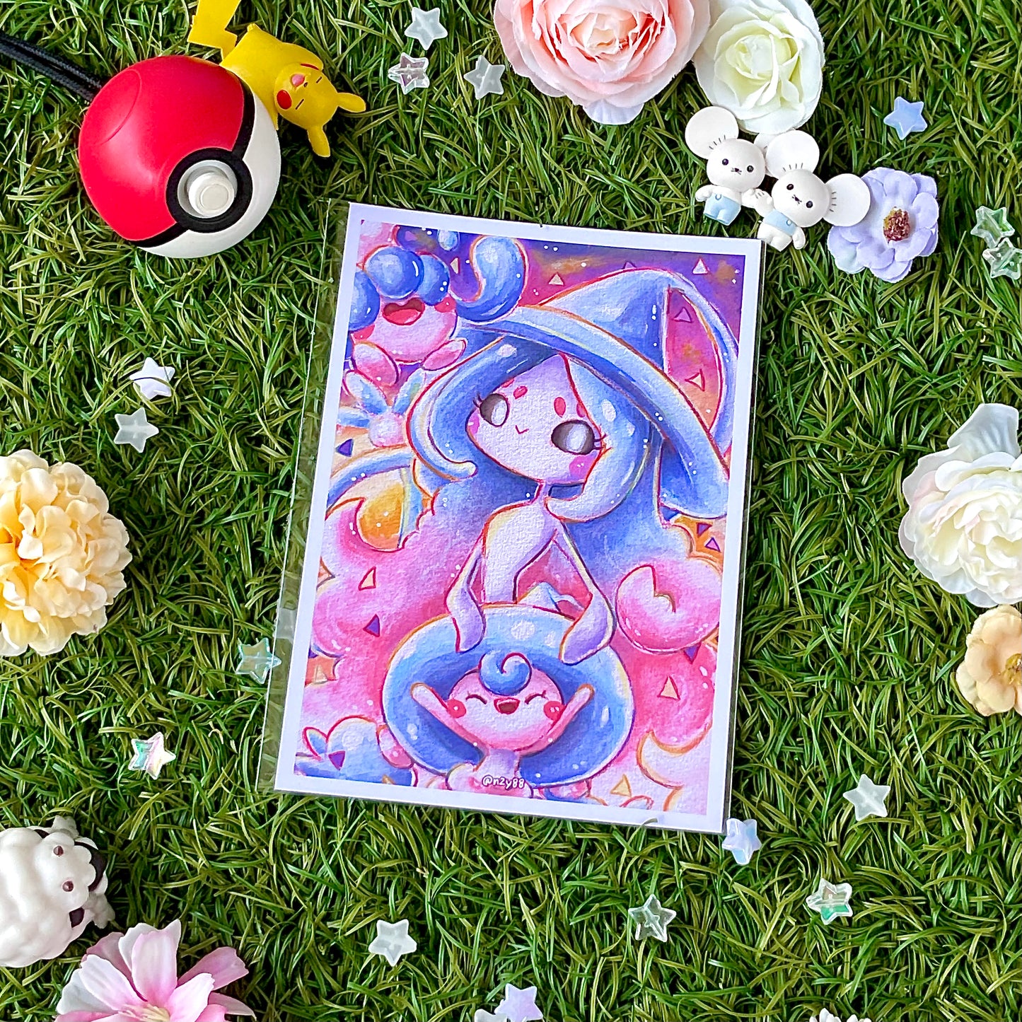 A6 Photo Prints: Pokémon Watercolor/Acrylic Paintings