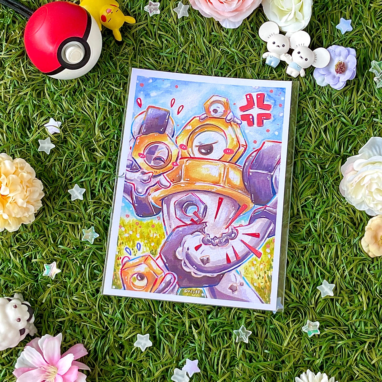 A6 Photo Prints: Pokémon Watercolor/Acrylic Paintings