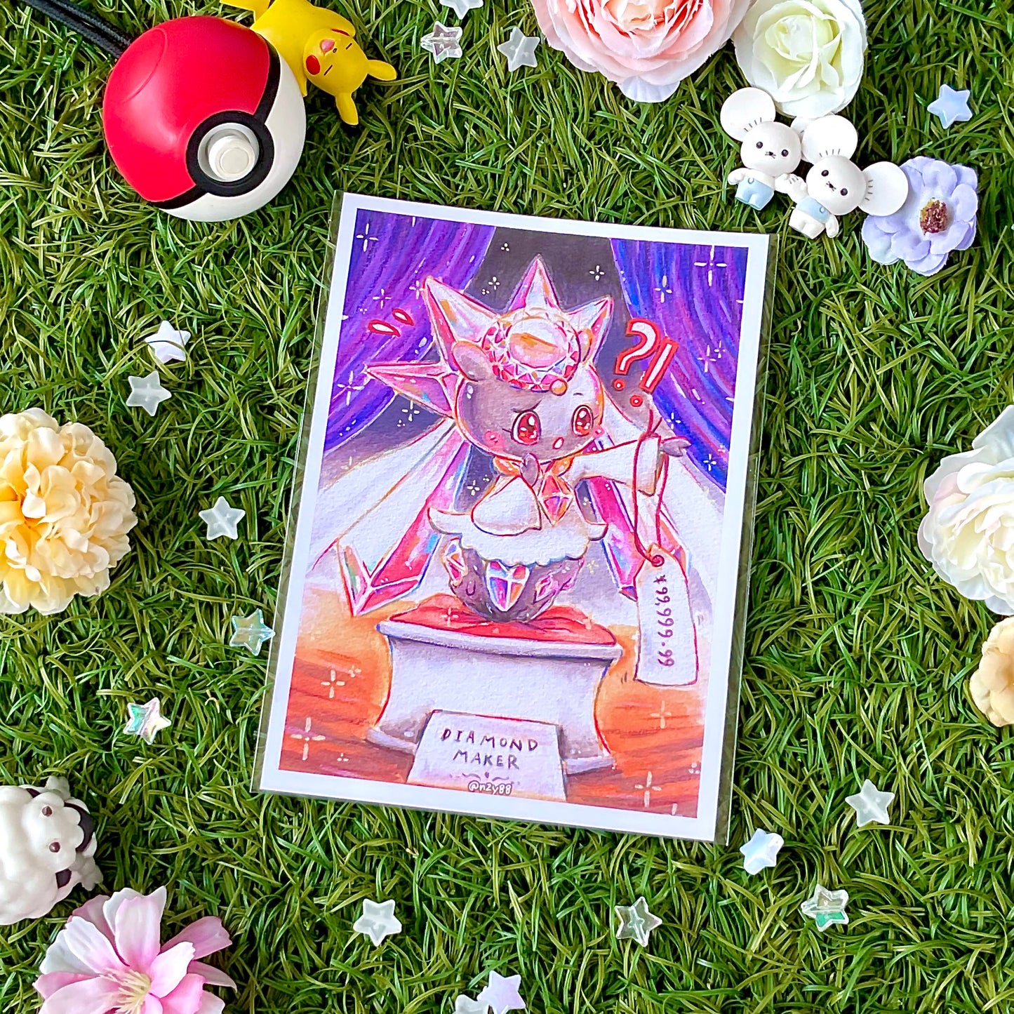 A6 Photo Prints: Pokémon Watercolor/Acrylic Paintings