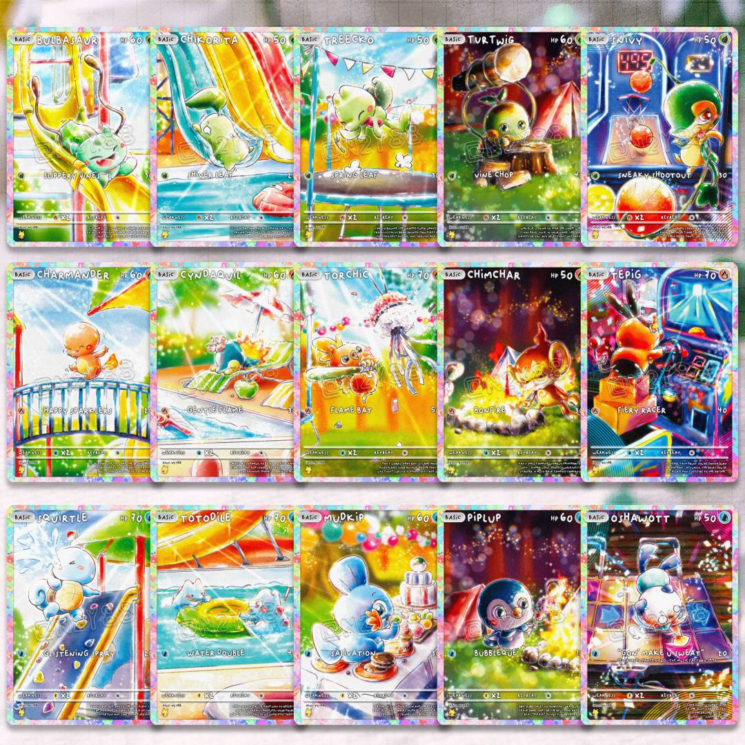 Custom Cardo Set 4: Gen 1 to Gen 10 Baby Starters Series (32 designs)