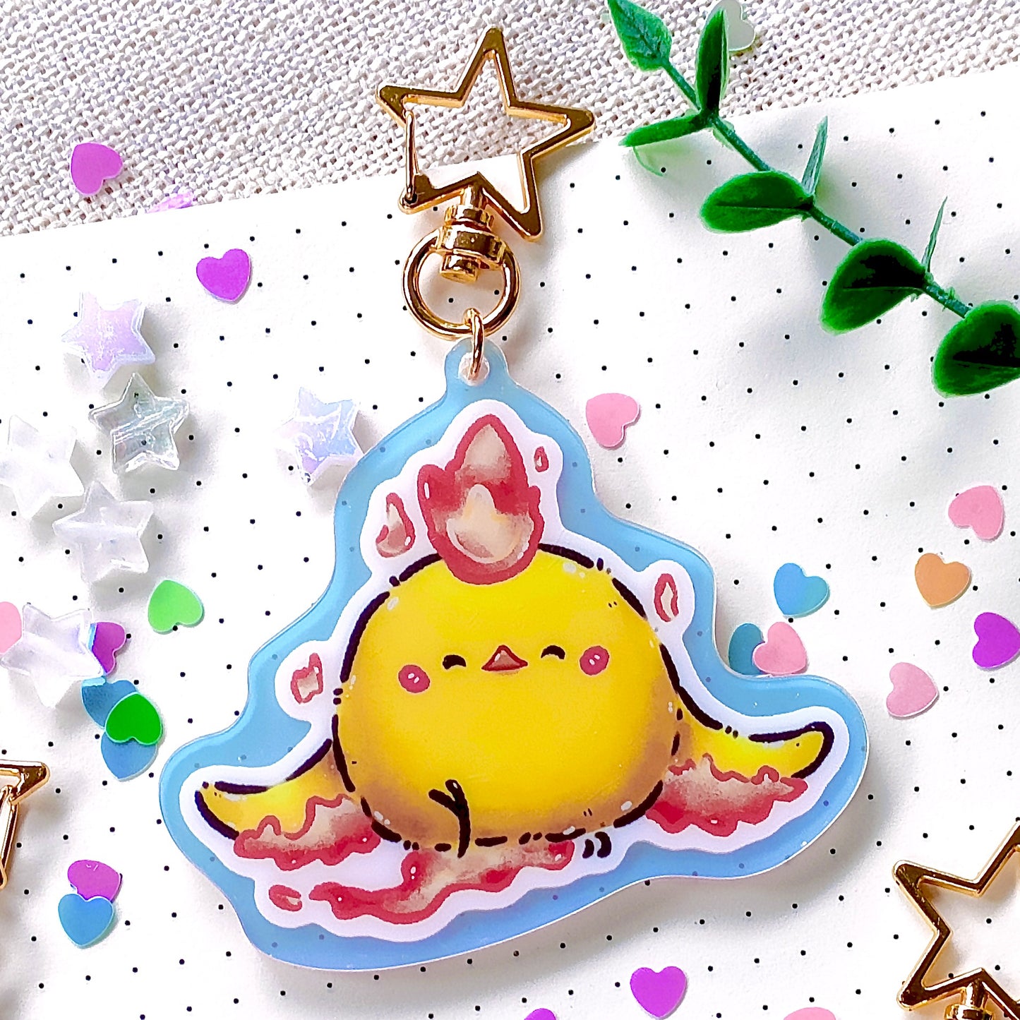 Big Rainbow Acrylic Charm: Legendary Poketama Birds (Articuno, Zapdos, Moltres)