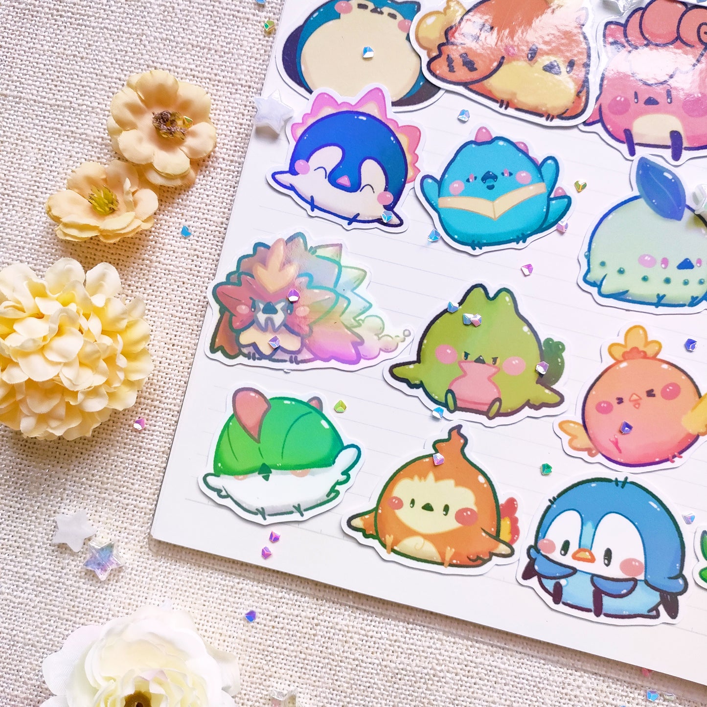 Waterproof, Holographic and Repositionable: Poketama Series Sticker Pack