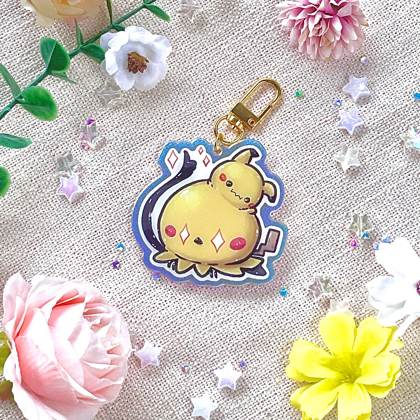 =UPDATED JUL'25= Rainbow Acrylic Charms: Poketama Series