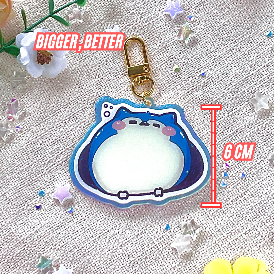 Big Rainbow Acrylic Charm: Poketama Snorlax