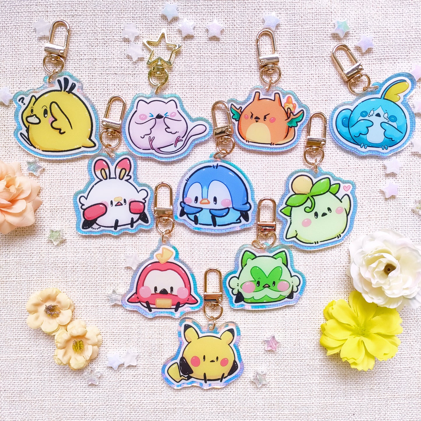 =UPDATED= Rainbow Acrylic Charms: Poketama Series