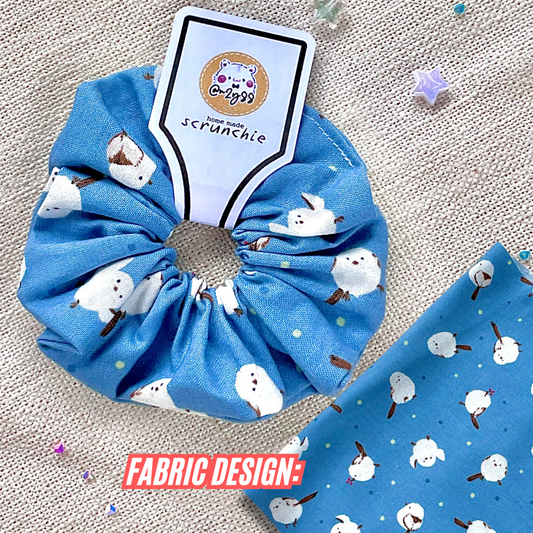 Home-Sewn Scrunchies: Snow Fairy Shimaenaga