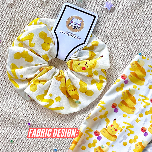 Home-Sewn Scrunchies: Pancake Pikachu