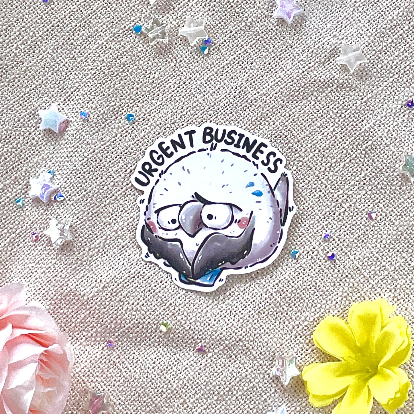 Waterproof, Laminated and Repositionable Big Stickers: Blue-footed Booby Birbs