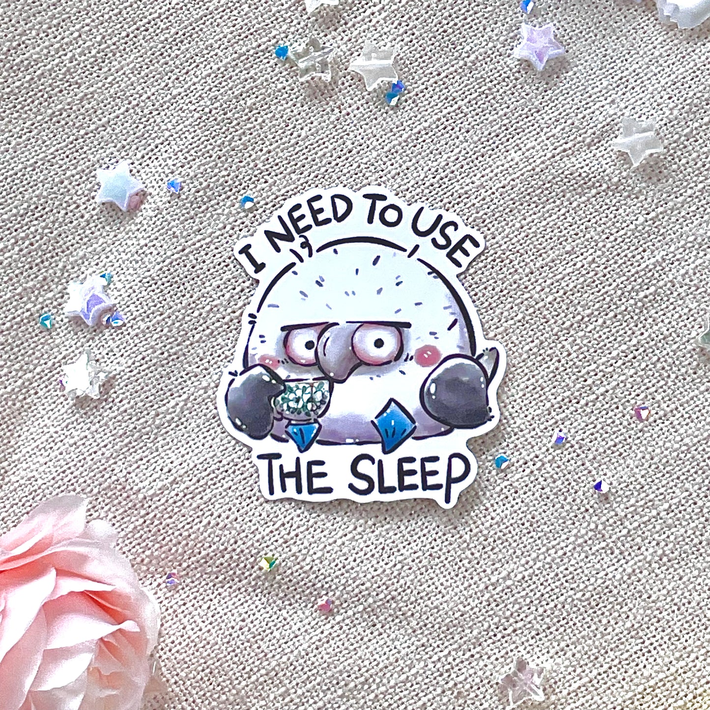 Waterproof, Laminated and Repositionable Big Stickers: Blue-footed Booby Birbs