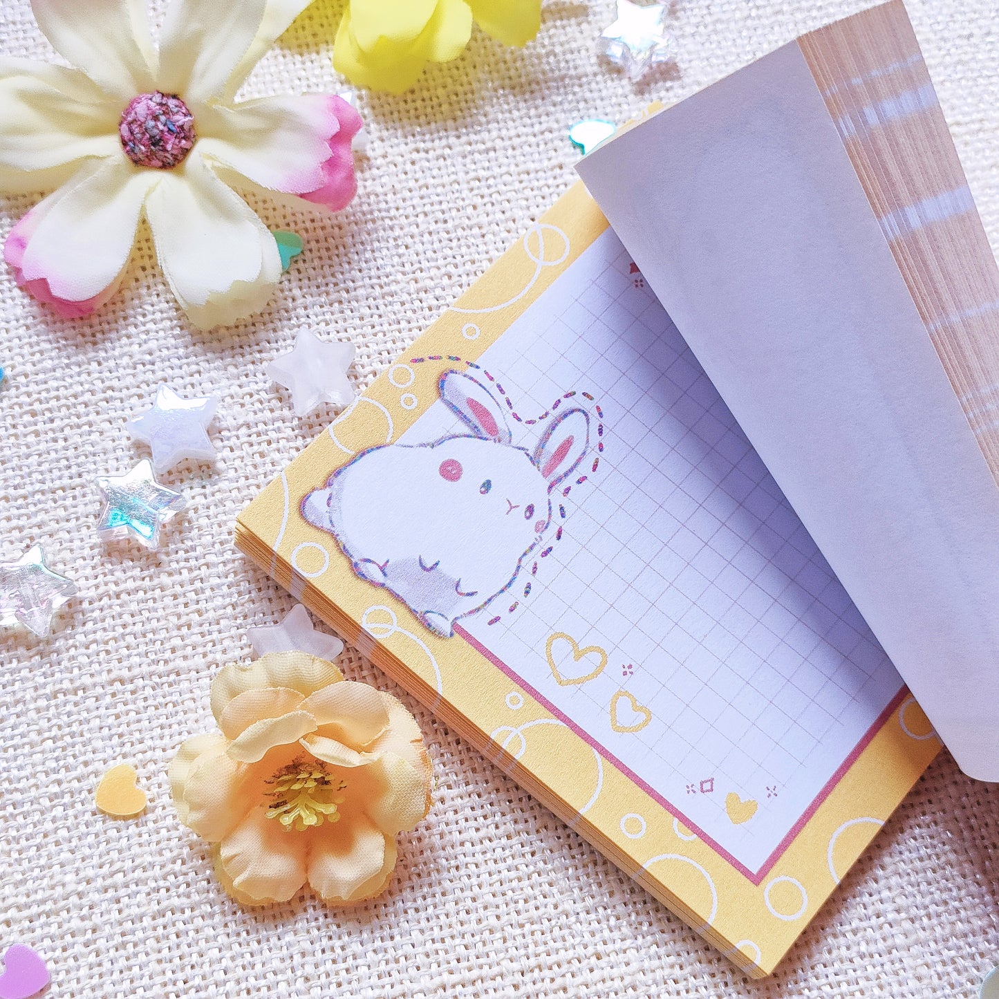 =PRICE REDUCED= Memo Pad (50 Sheets): Rainbow Line Series (Pets)