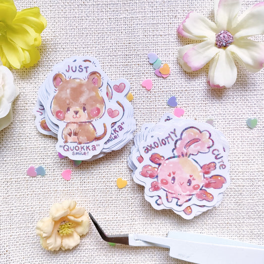 Waterproof, Clear and Durable: Cute Animal Stickers