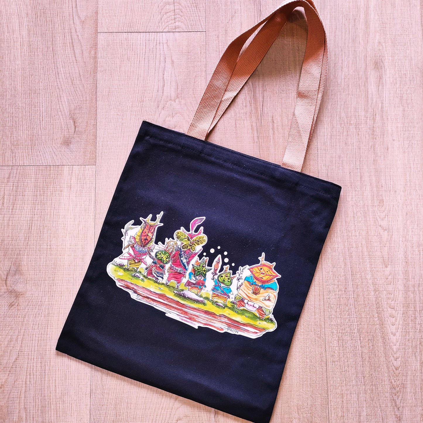 =UPDATED= Home-printed Zipper Tote bags: Linktober Challenge Illustrations