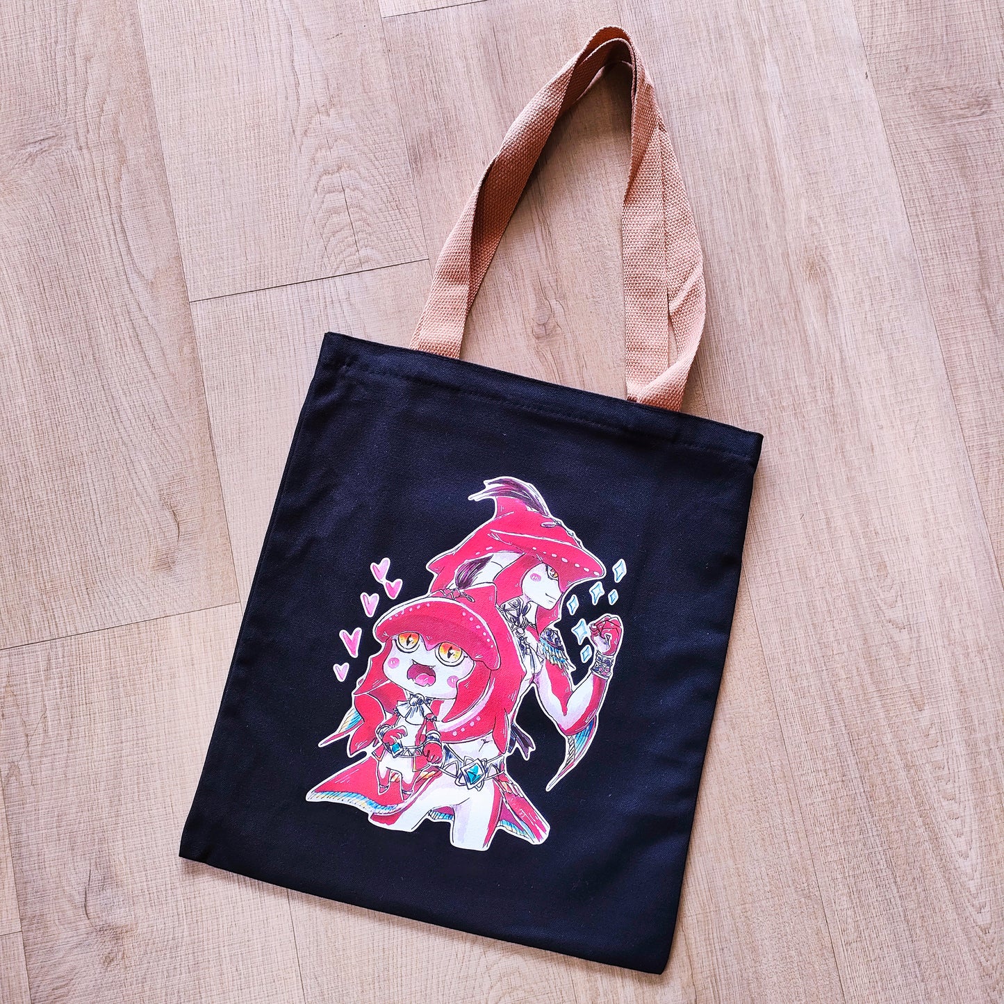 =UPDATED= Home-printed Zipper Tote bags: Linktober Challenge Illustrations