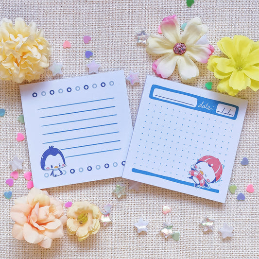 =PRICE REDUCED= Memo Pad (50 Sheets): Pop Penguins Set of 2