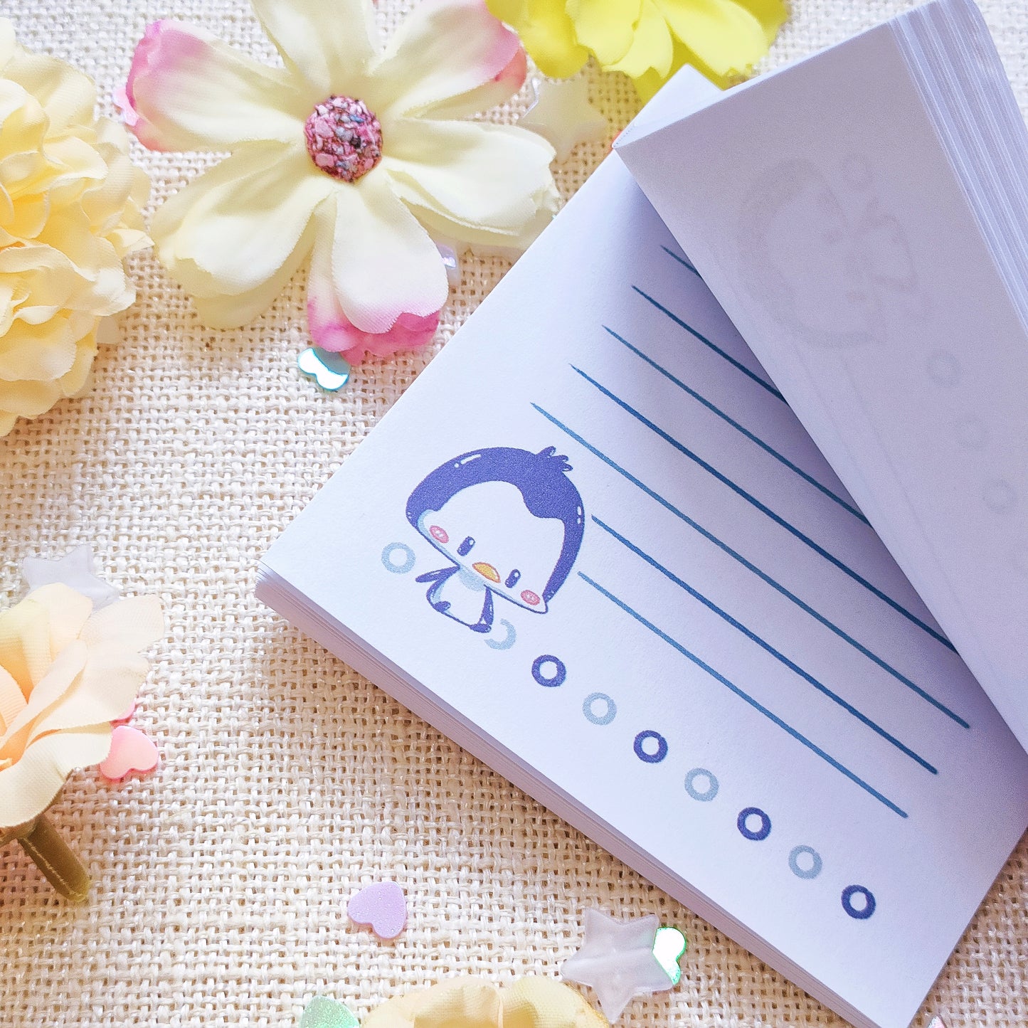 =PRICE REDUCED= Memo Pad (50 Sheets): Pop Penguins Set of 2