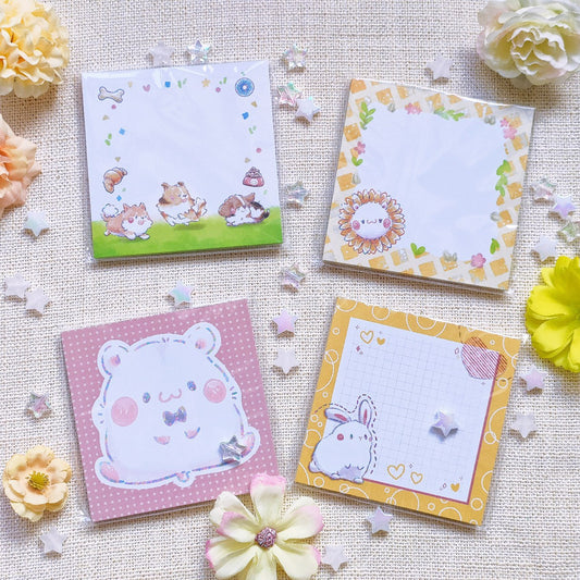 =PRICE REDUCED= Memo Pad (50 Sheets): Rainbow Line Series (Pets)