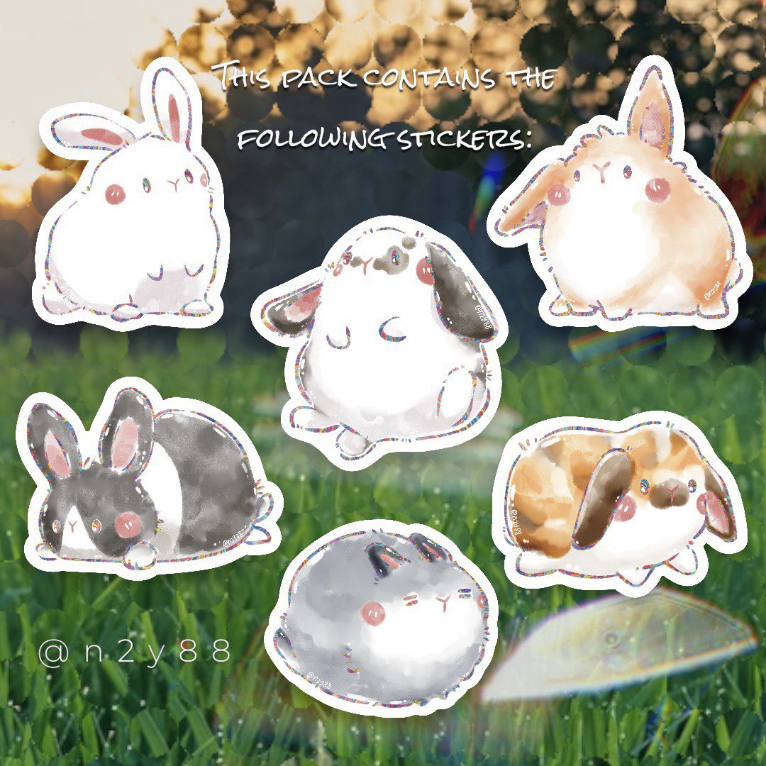 Waterproof, Holographic and Repositionable: Rainbow Series (Pets) Sticker Packs