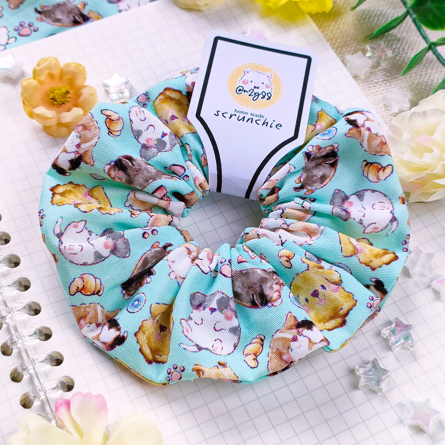 Home-Sewn Scrunchies: Doggos