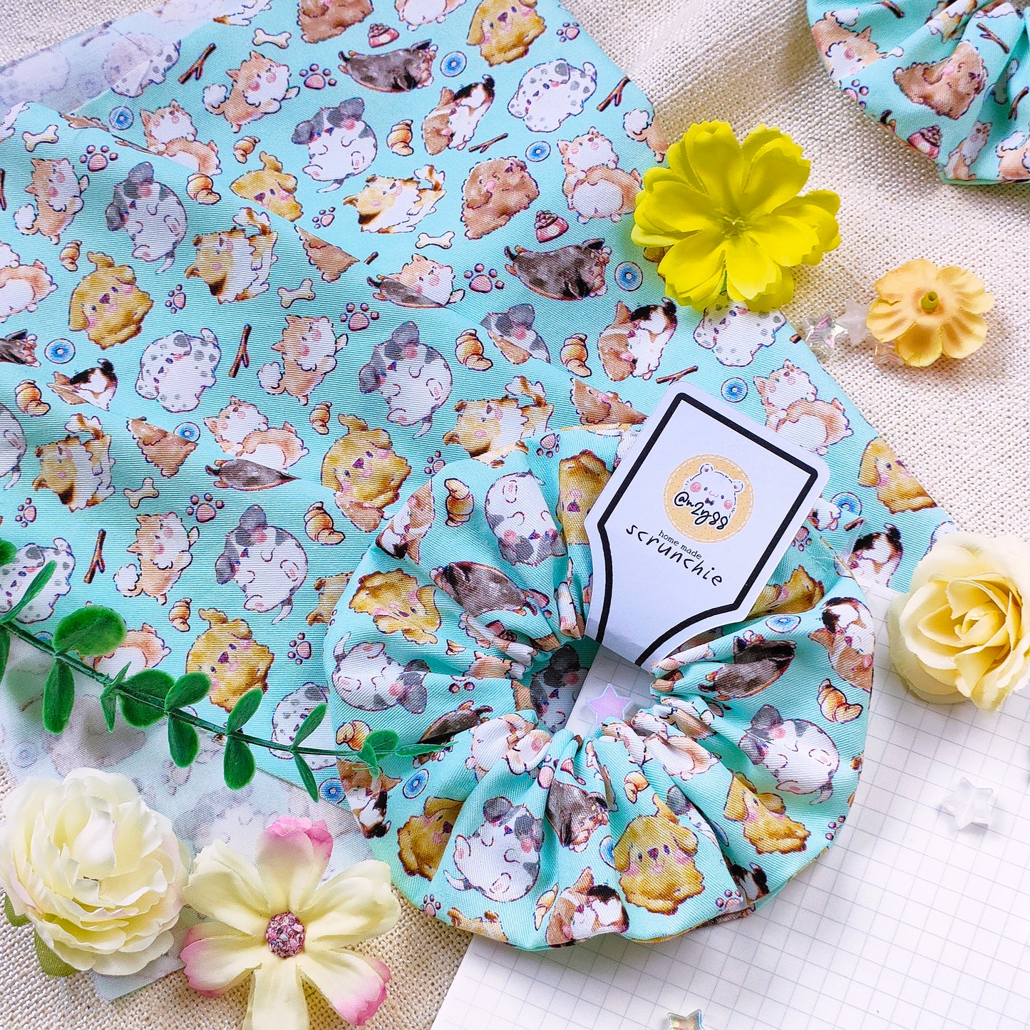 Home-Sewn Scrunchies: Doggos