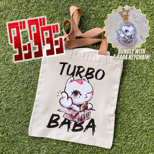 Home-printed Zipper Tote bags: DanDanDan Turbo Baba / Granny