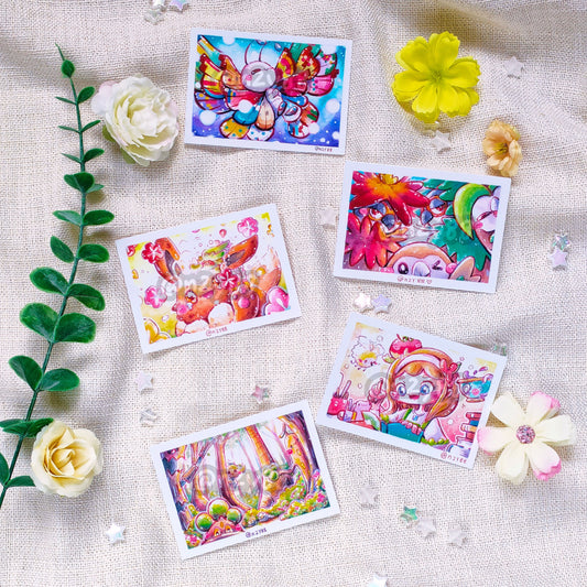 Card Sized Photo Prints: World Watercolor Month x Pkmn (10 designs)