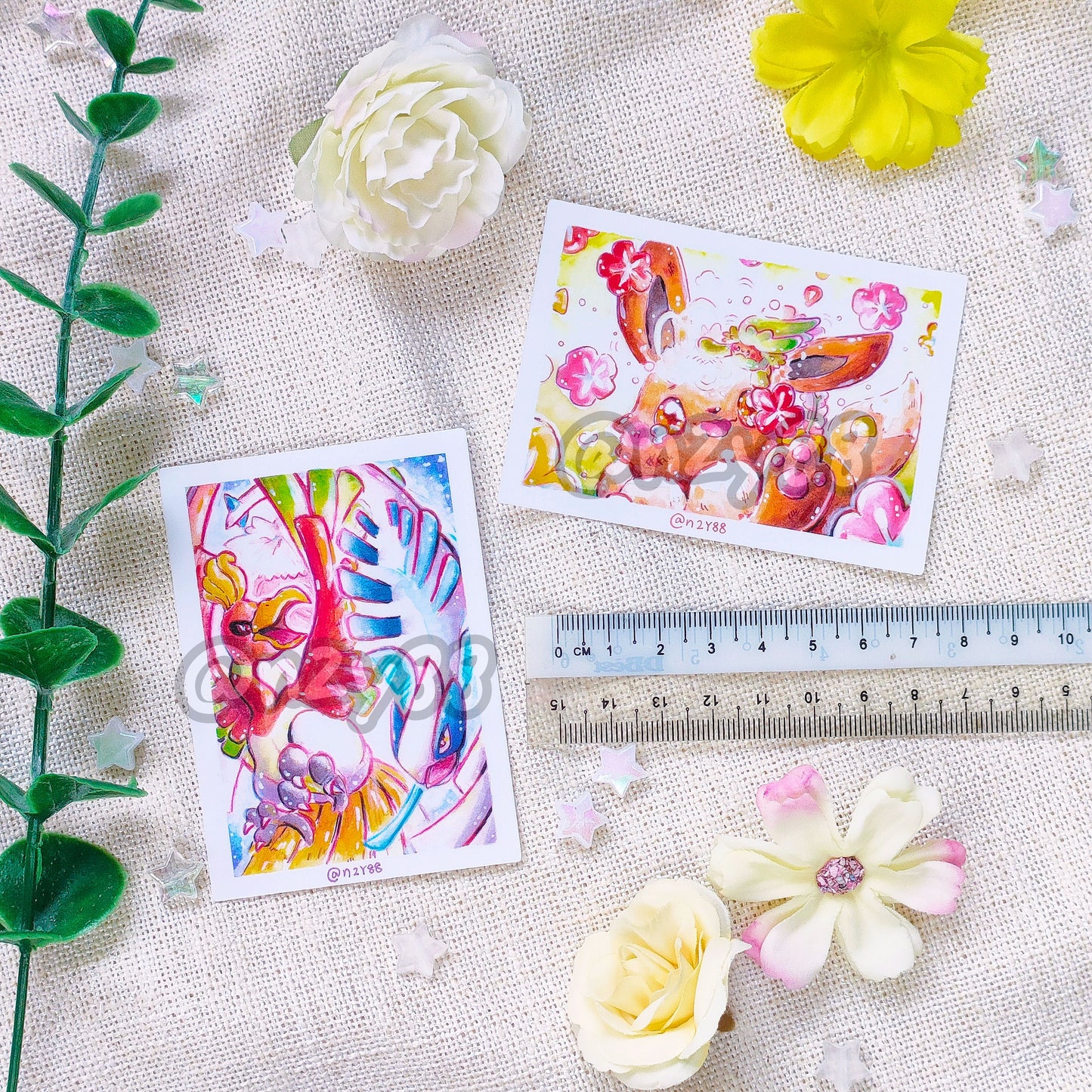 Card Sized Photo Prints: World Watercolor Month x Pkmn (10 designs)